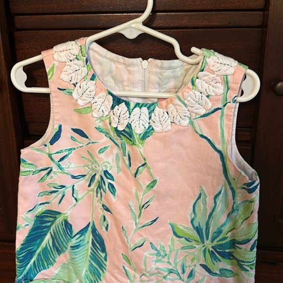 LILY PULIZTER DRESS pink and green size 6 - Picture 2 of 5